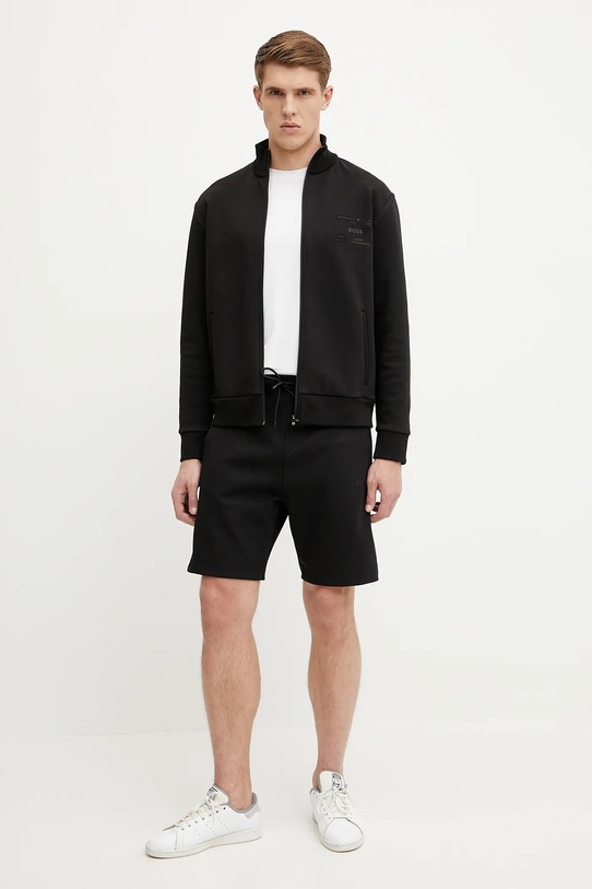 BOSS Green bluza 50530036 czarny SS25