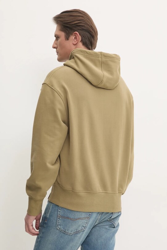 Oblečenie Bavlnená mikina Calvin Klein Jeans J30J326748 zelená