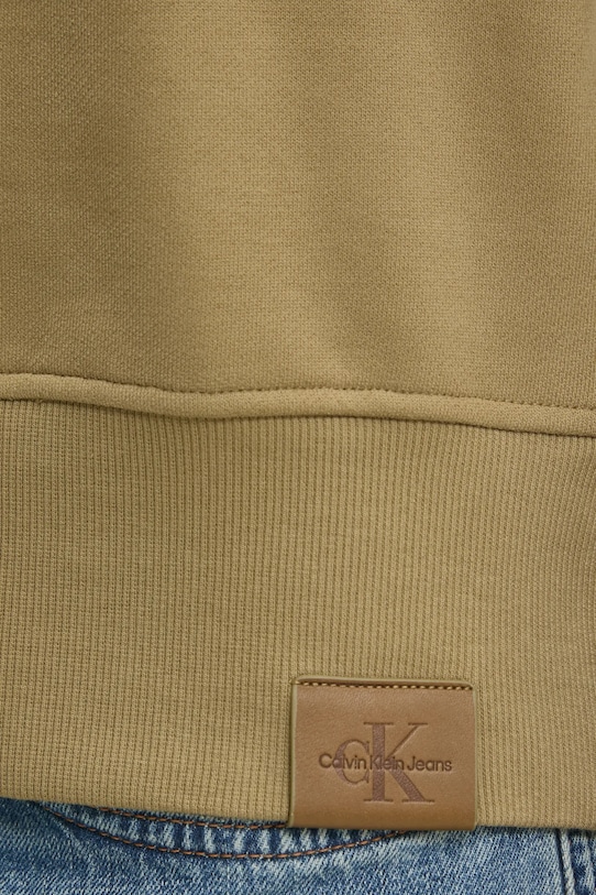 Bavlnená mikina Calvin Klein Jeans J30J326748 zelená