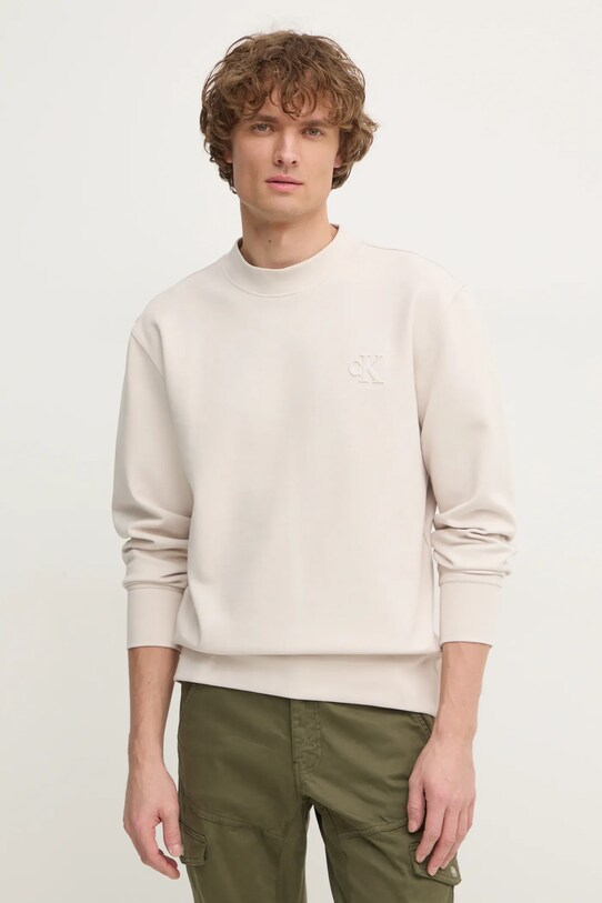 Кофта Calvin Klein Jeans с эластаном бежевый J30J326754