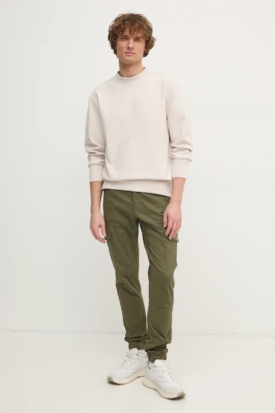 Calvin Klein Jeans bluza J30J326754 beżowy SS25