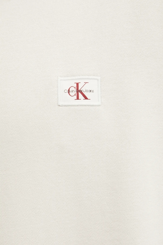 Бавовняна кофта Calvin Klein Jeans J30J327037 бежевий