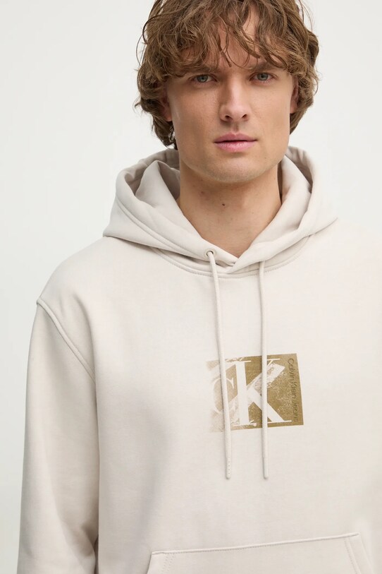 Μπλούζα Calvin Klein Jeans μπεζ J30J327118