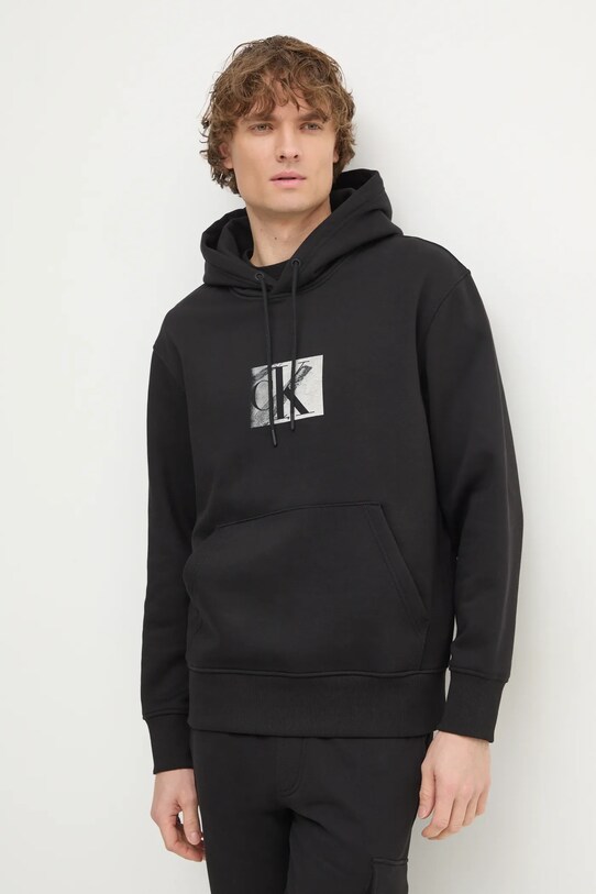 Calvin Klein Jeans felső nyomtatásos fekete J30J327118