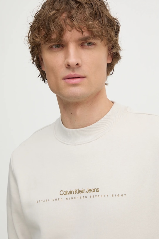 Calvin Klein Jeans bluza beżowy J30J327119