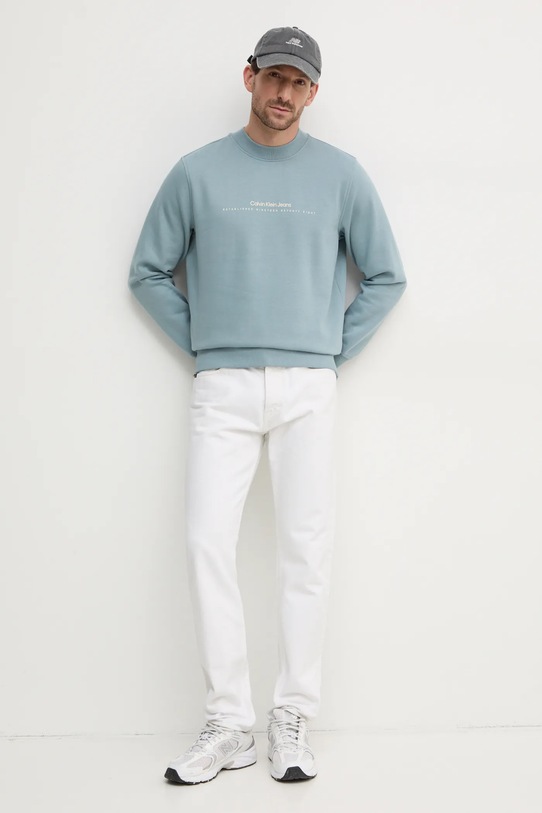 Calvin Klein Jeans bluza J30J327119 albastru SS25