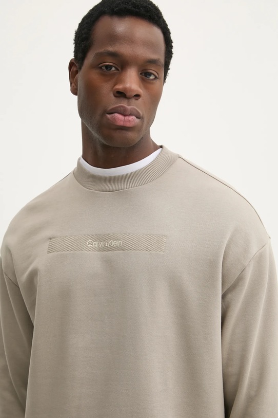 Calvin Klein hanorac de bumbac bej K10K113763