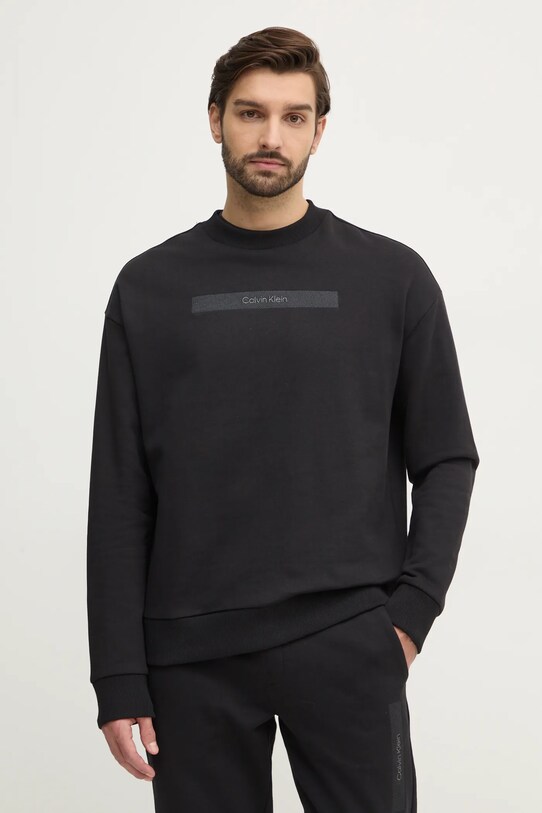 Calvin Klein hanorac de bumbac imprimeu negru K10K113763