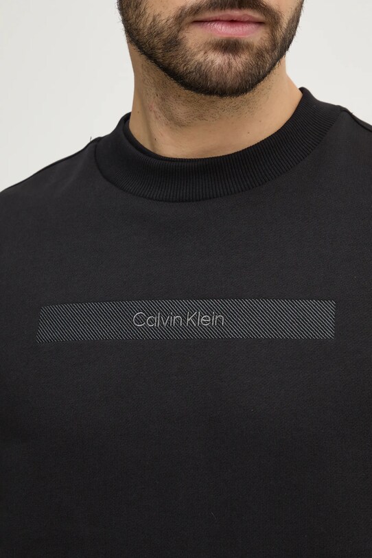 Calvin Klein hanorac de bumbac K10K113763 negru