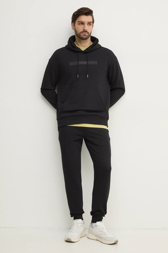 Calvin Klein hanorac de bumbac K10K113768 negru SS25