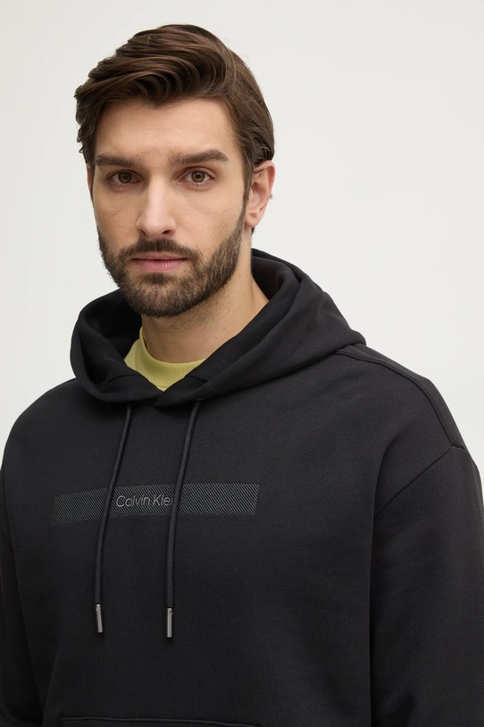 Calvin Klein hanorac de bumbac negru K10K113768