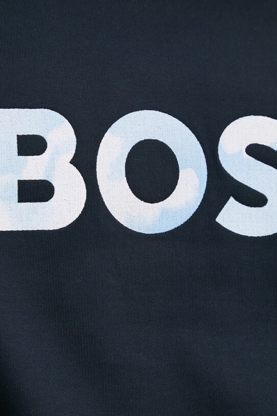BOSS bluza bawełniana 50531310 granatowy