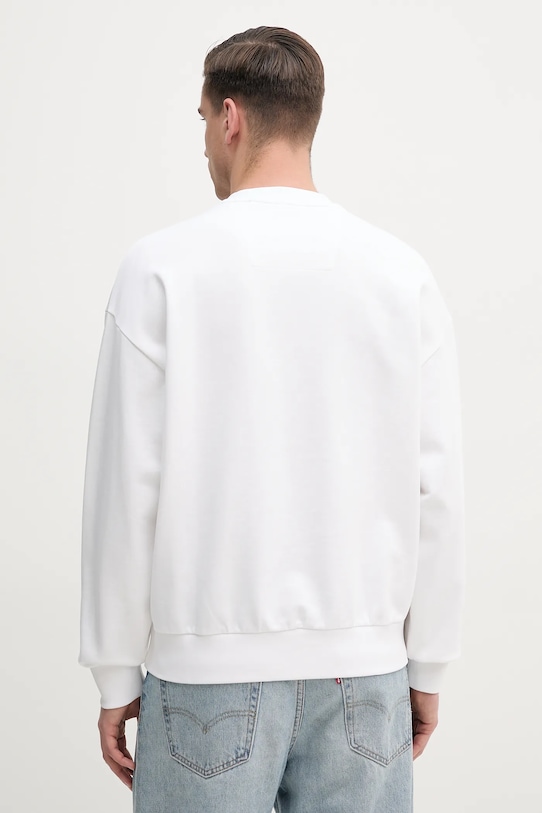 Bavlnená mikina BOSS 50533075 biela SS25