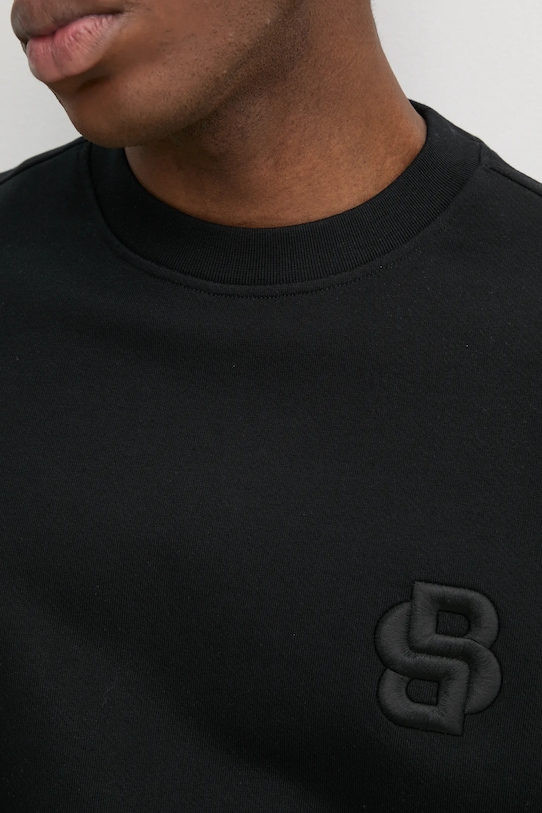 Хлопковая кофта BOSS 50533075 чёрный