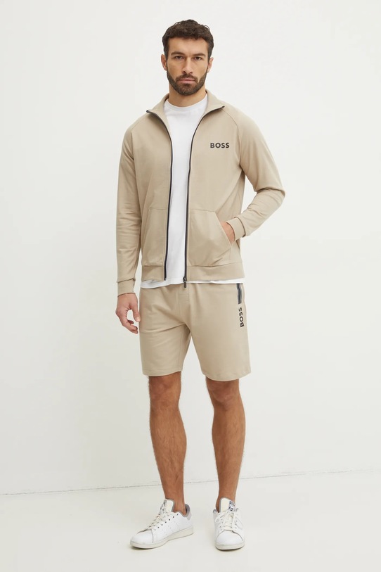 BOSS hanorac de bumbac 50535823 bej SS25