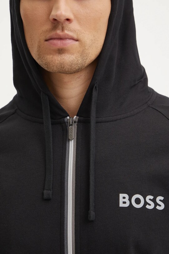 Памучен суичър BOSS 50535830 черен