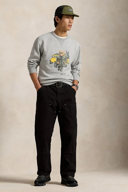 Odzież Polo Ralph Lauren bluza 710958195 szary