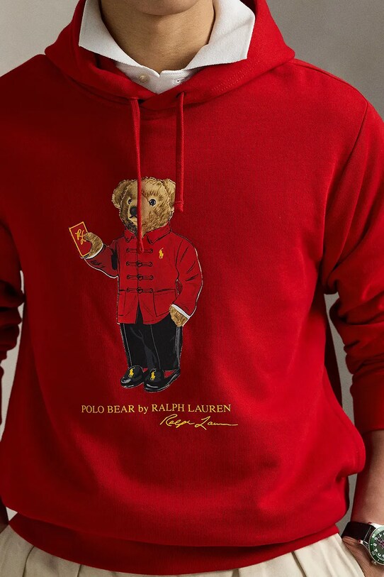 Odjeća Pamučna dukserica Polo Ralph Lauren 710962139 crvena