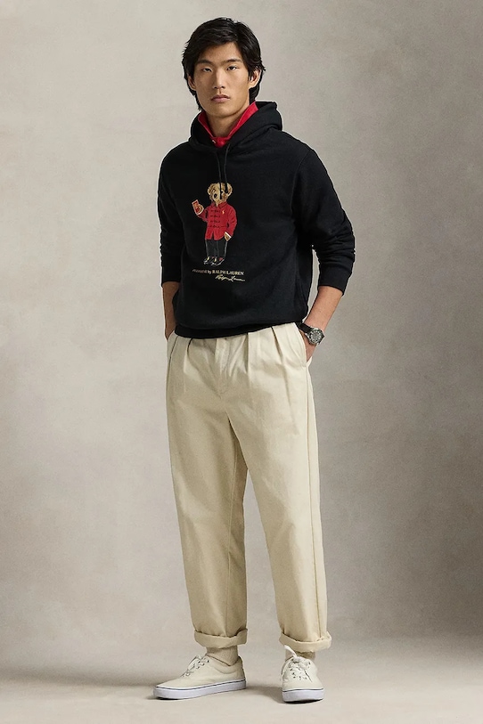 Одяг Бавовняна кофта Polo Ralph Lauren 710962139 чорний