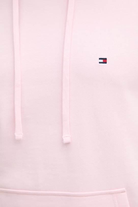Tommy Hilfiger μπλούζα με κουκούλα ανδρική βαμβακερή MW0MW37235 ροζ