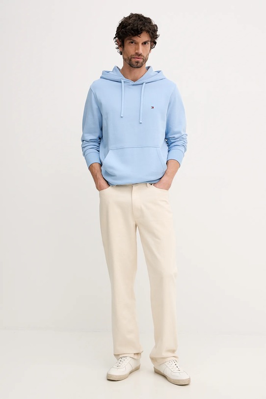 Pamučna dukserica Tommy Hilfiger MW0MW37235 plava AW25