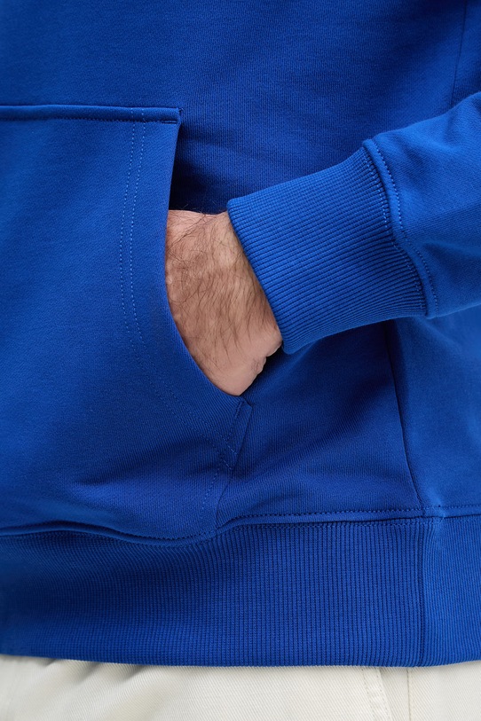 Tommy Hilfiger Μπλούζα με κουκούλα Ανδρική βαμβακερή MW0MW37235 μπλε