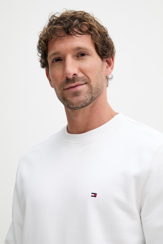 Tommy Hilfiger mikina pánska bavlnená biela MW0MW37237