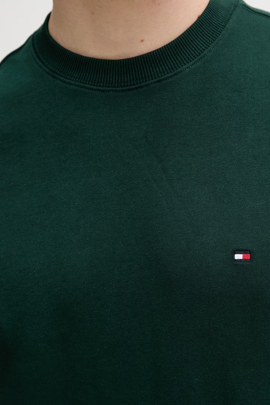 Tommy Hilfiger mikina pánska bavlnená MW0MW37237 zelená