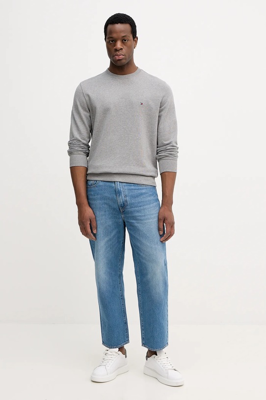 Tommy Hilfiger bluza bawełniana MW0MW37237 szary AW25