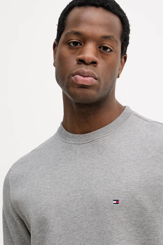 Tommy Hilfiger bluza bawełniana szary MW0MW37237