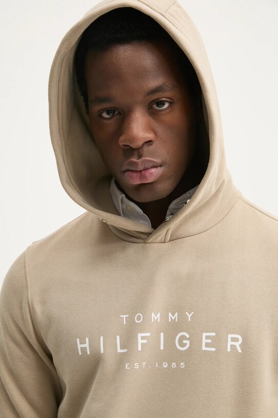 Dukserica Tommy Hilfiger bež MW0MW37455