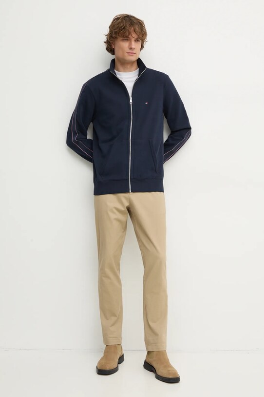 Хлопковая кофта Tommy Hilfiger MW0MW37468 тёмно-синий SS25