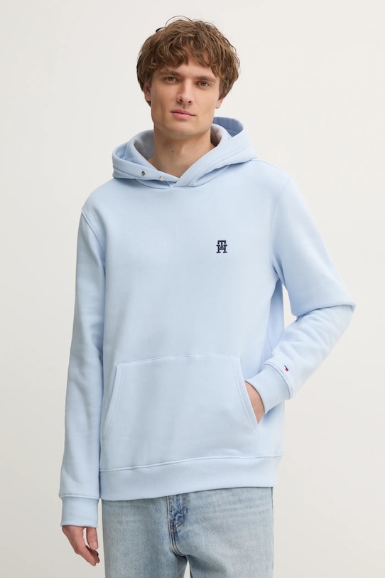 Tommy Hilfiger bluza bawełniana bawełna niebieski MW0MW37469