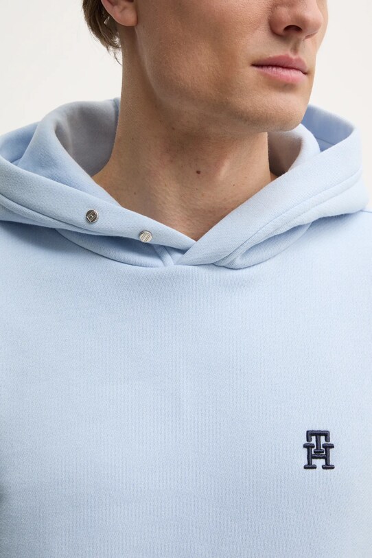 Бавовняна кофта Tommy Hilfiger MW0MW37469 блакитний