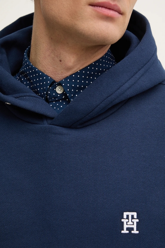 Pamučna dukserica Tommy Hilfiger MW0MW37469 mornarsko plava