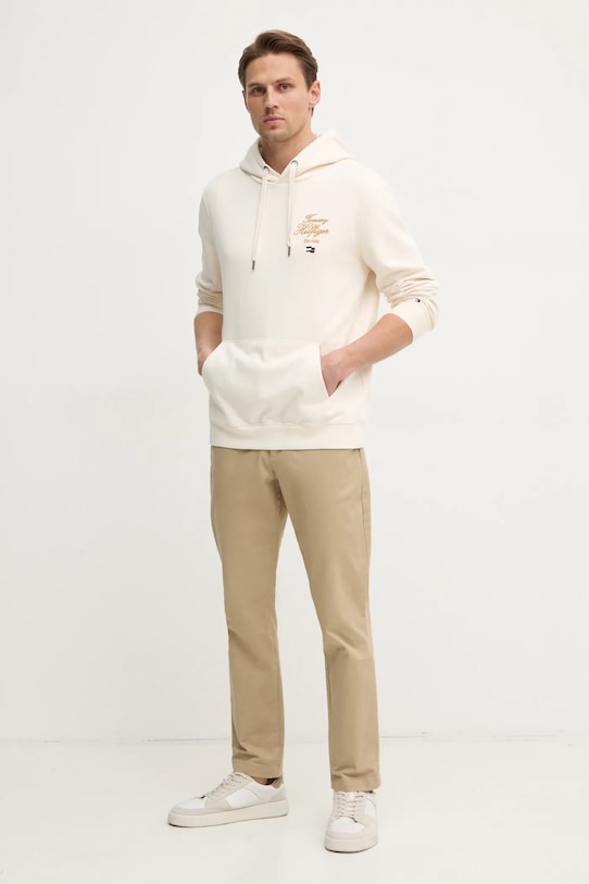 Mikina Tommy Hilfiger MW0MW37475 béžová SS25