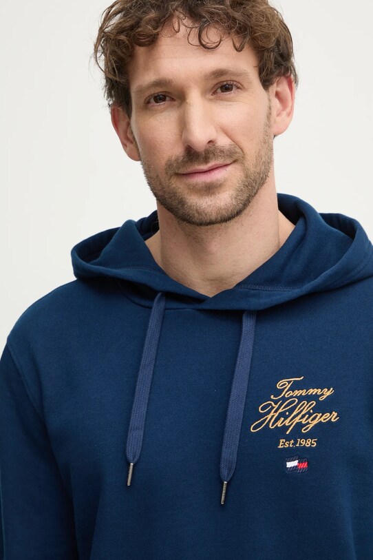 Mikina Tommy Hilfiger tmavomodrá MW0MW37475