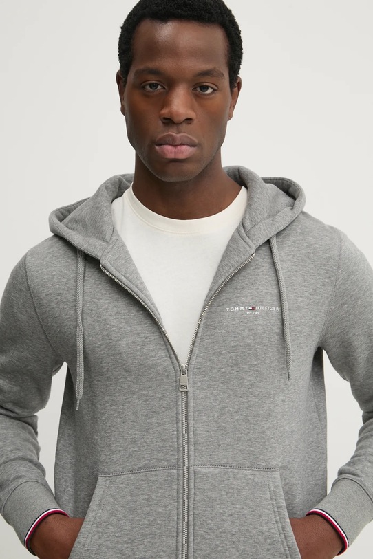 Mikina Tommy Hilfiger šedá MW0MW37687