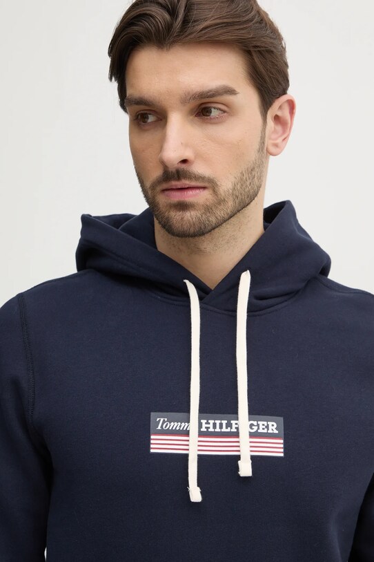 Mikina Tommy Hilfiger námořnická modř MW0MW38331