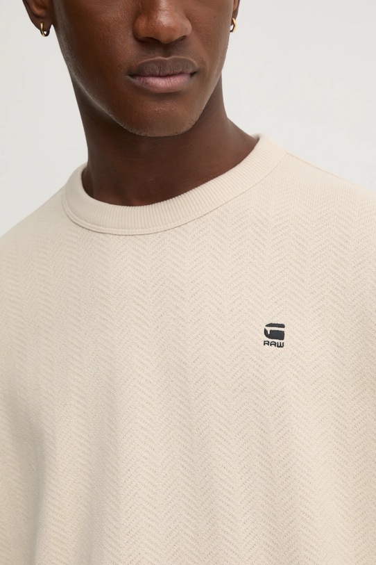 G-Star bluza bawełniana D25135.D557 beżowy