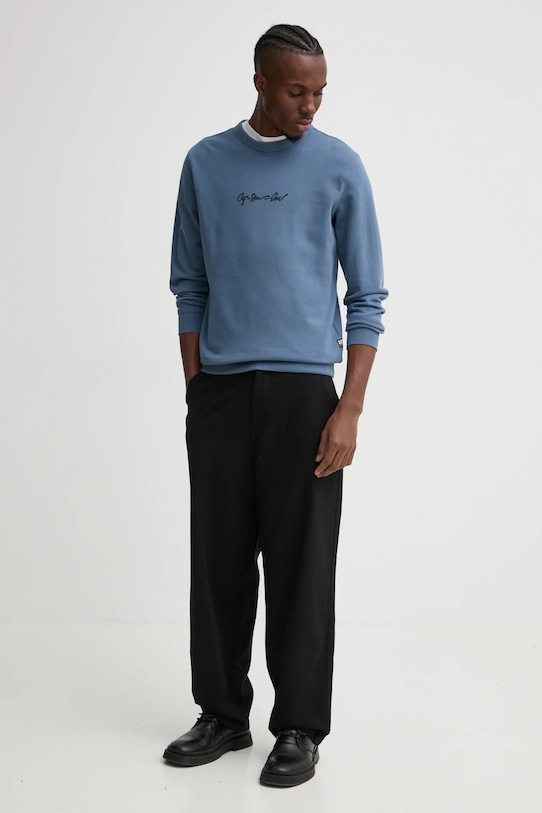 G-Star hanorac de bumbac D26407.D257 albastru SS25