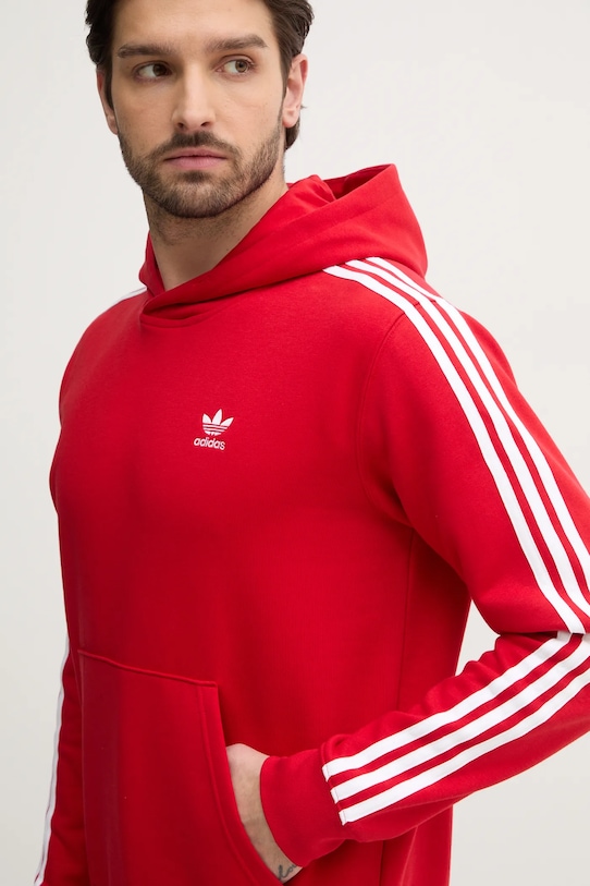 Mikina adidas Originals 3-Stripes červená IR9868