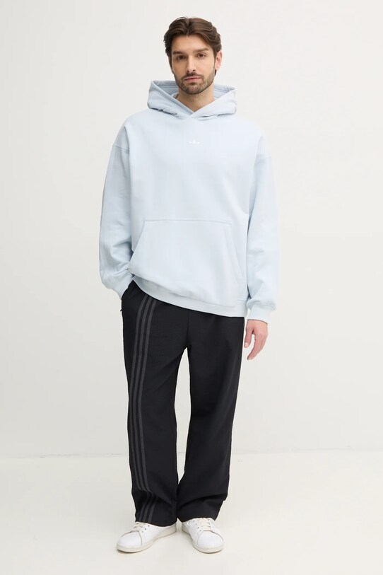 Хлопковая кофта adidas Originals Essential JD3300 голубой SS25