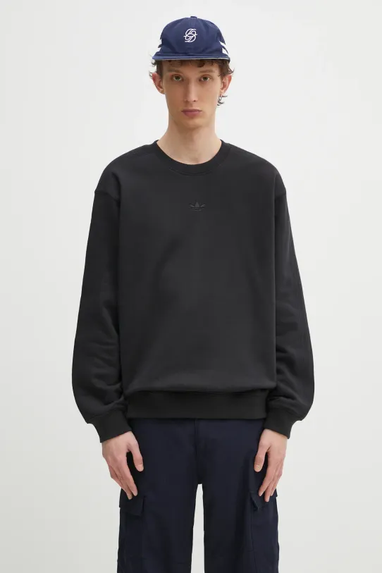 adidas Originals cotton sweatshirt Essential cotton black JC9574