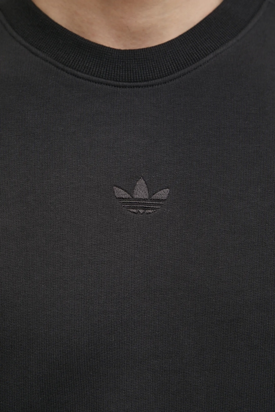 Βαμβακερή μπλούζα adidas Originals Essential JC9574 μαύρο