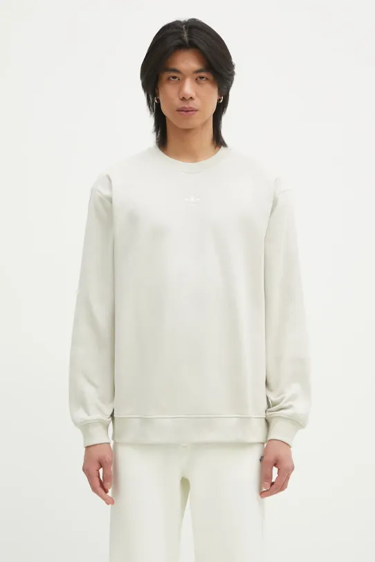 Бавовняна кофта adidas Originals Essential бавовна бежевий JD3304