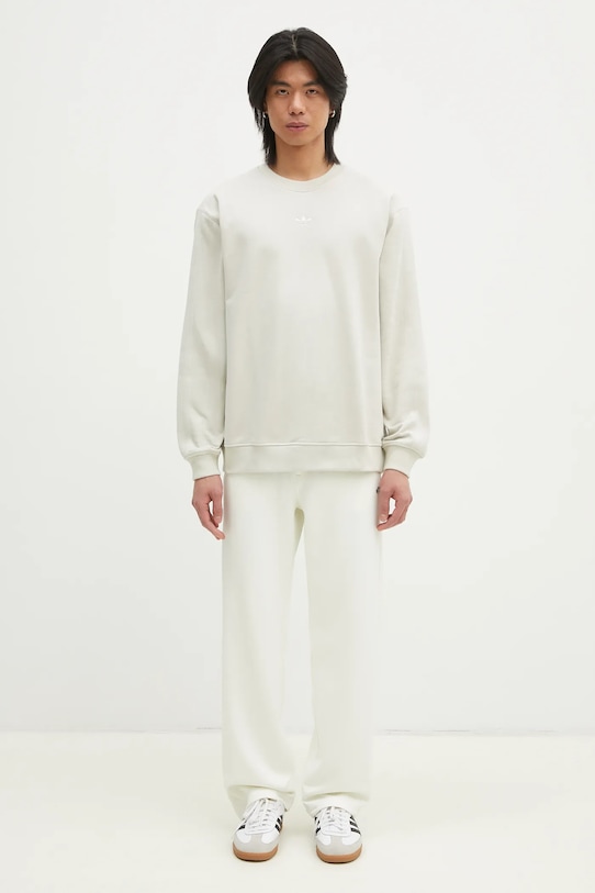 Бавовняна кофта adidas Originals Essential JD3304 бежевий