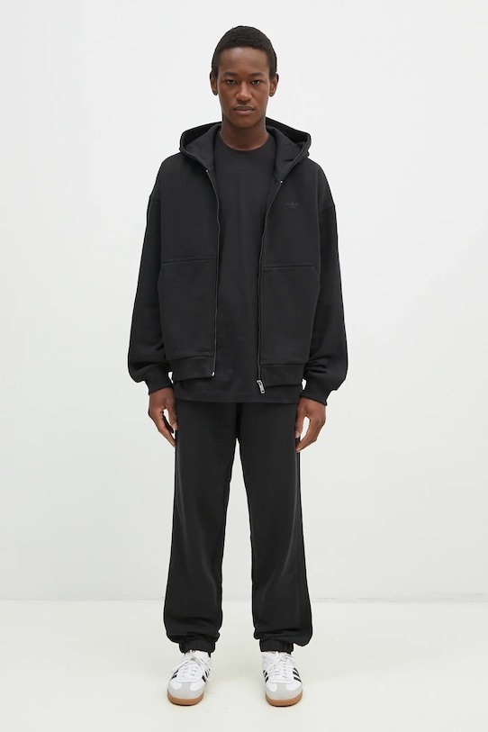 Bavlnená mikina adidas Originals Essential čierna JC9579