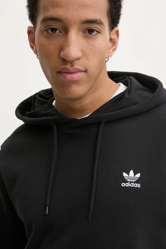 Bavlnená mikina adidas Originals Essential čierna JD2404