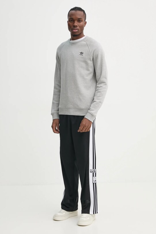 adidas Originals pamut melegítőfelső Essential JD2413 szürke SS25
